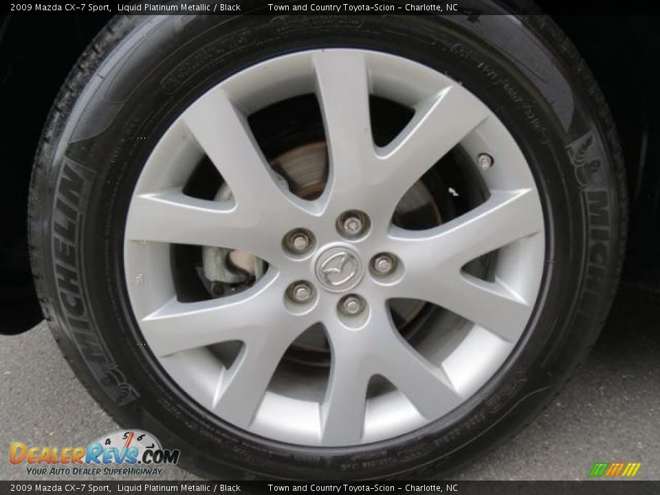 2009 Mazda CX-7 Sport Liquid Platinum Metallic / Black Photo #4