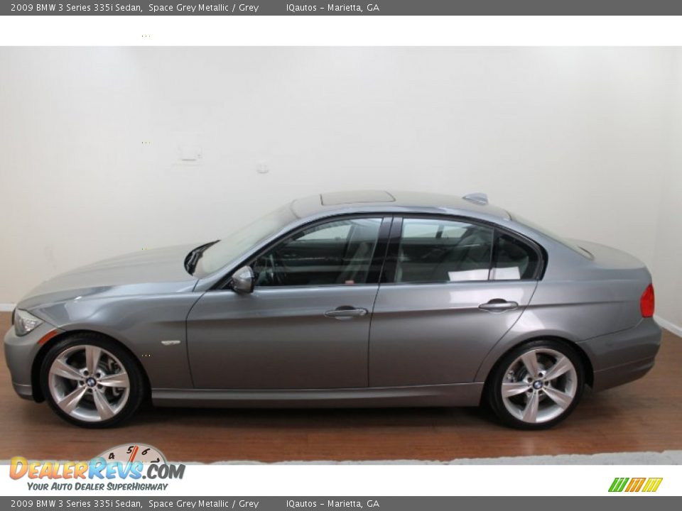 2009 BMW 3 Series 335i Sedan Space Grey Metallic / Grey Photo #6