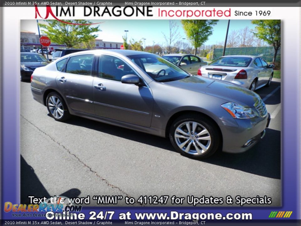 2010 Infiniti M 35x AWD Sedan Desert Shadow / Graphite Photo #4