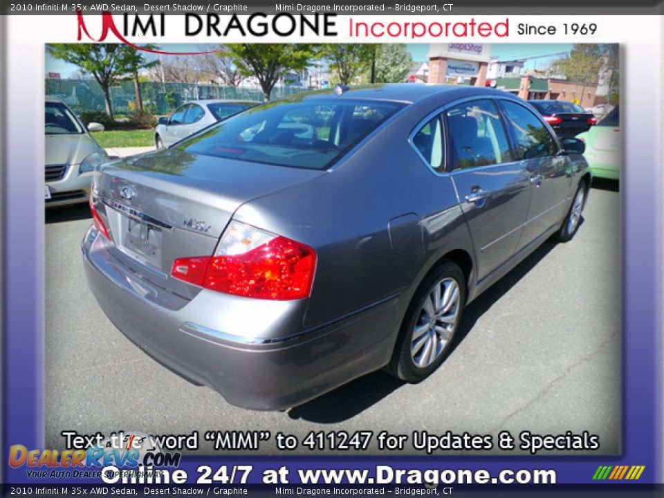 2010 Infiniti M 35x AWD Sedan Desert Shadow / Graphite Photo #5