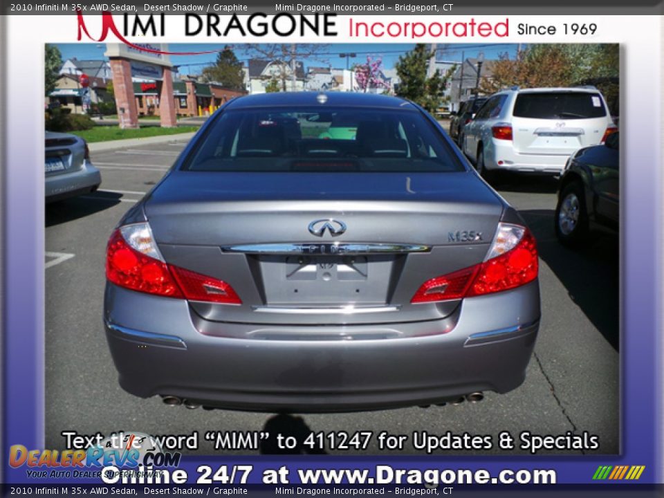 2010 Infiniti M 35x AWD Sedan Desert Shadow / Graphite Photo #6