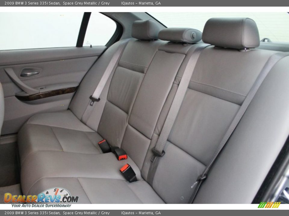 Rear Seat of 2009 BMW 3 Series 335i Sedan Photo #21