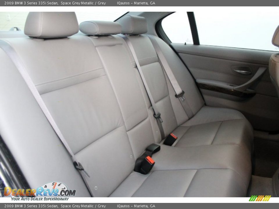 Rear Seat of 2009 BMW 3 Series 335i Sedan Photo #22