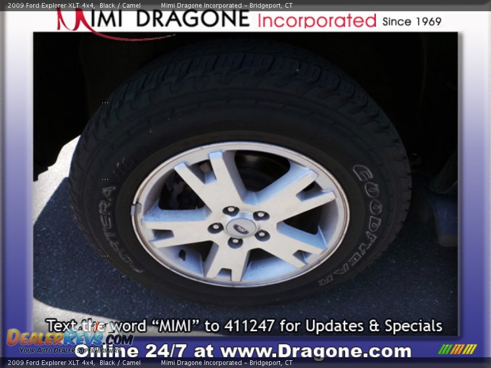 2009 Ford Explorer XLT 4x4 Black / Camel Photo #7