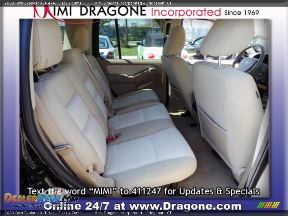 2009 Ford Explorer XLT 4x4 Black / Camel Photo #8