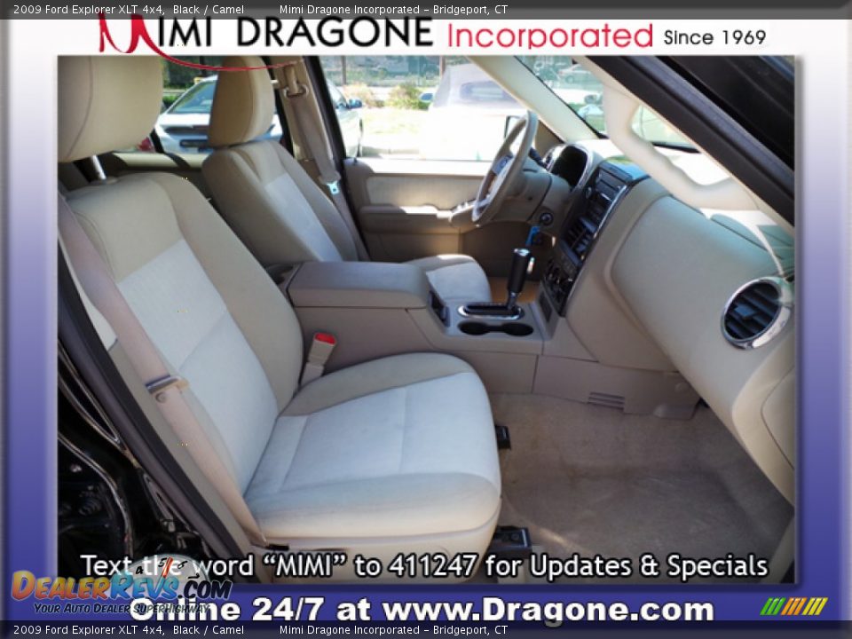 2009 Ford Explorer XLT 4x4 Black / Camel Photo #9