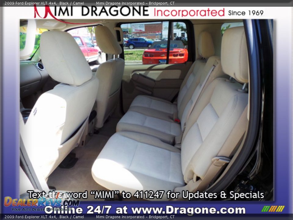 2009 Ford Explorer XLT 4x4 Black / Camel Photo #10