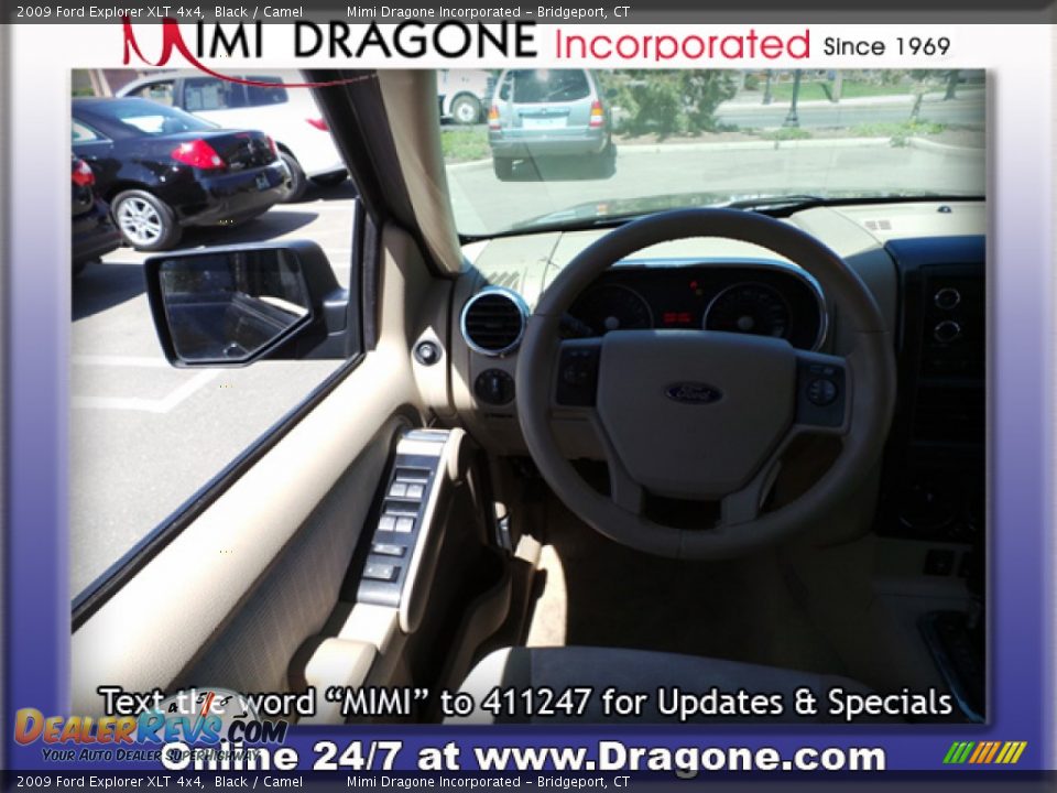 2009 Ford Explorer XLT 4x4 Black / Camel Photo #11