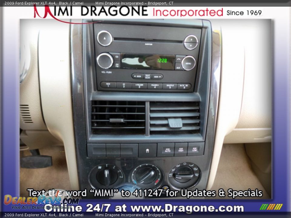 2009 Ford Explorer XLT 4x4 Black / Camel Photo #15