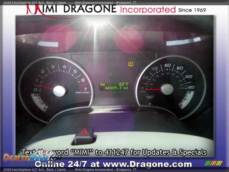 2009 Ford Explorer XLT 4x4 Black / Camel Photo #17