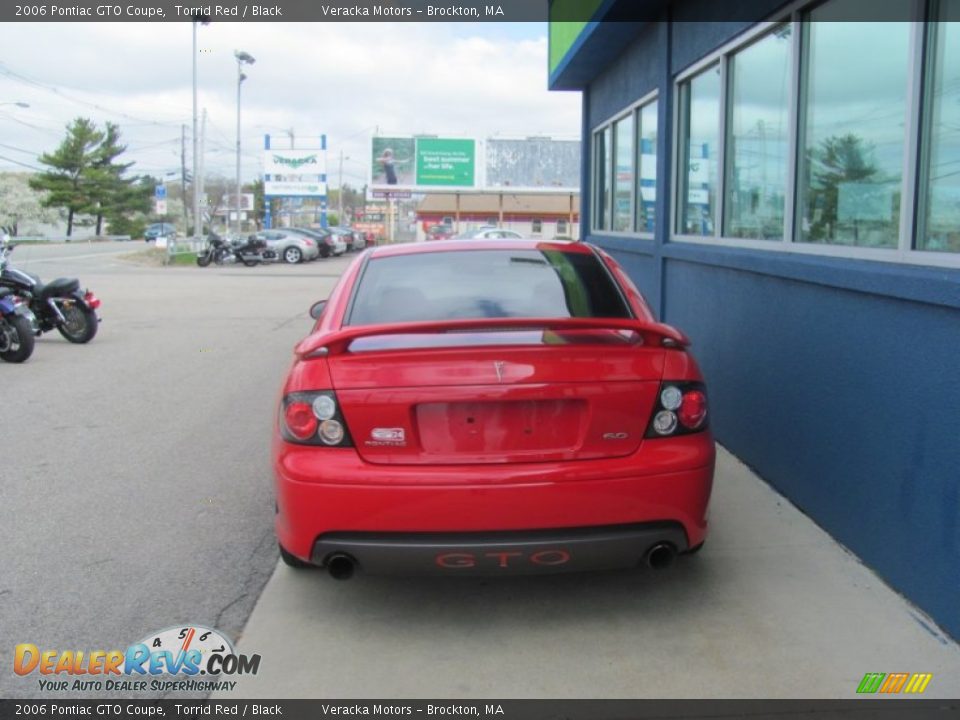 2006 Pontiac GTO Coupe Torrid Red / Black Photo #5