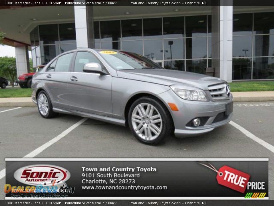 2008 Mercedes-Benz C 300 Sport Palladium Silver Metallic / Black Photo #1