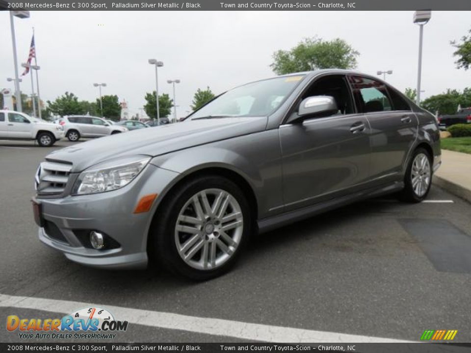 2008 Mercedes-Benz C 300 Sport Palladium Silver Metallic / Black Photo #3