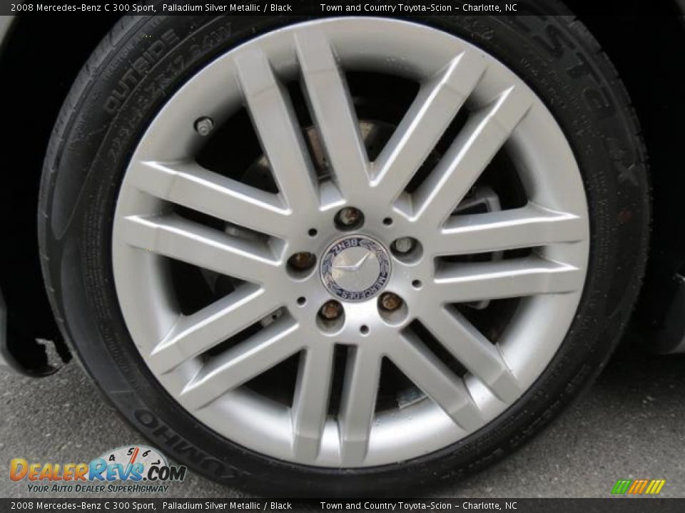 2008 Mercedes-Benz C 300 Sport Palladium Silver Metallic / Black Photo #4