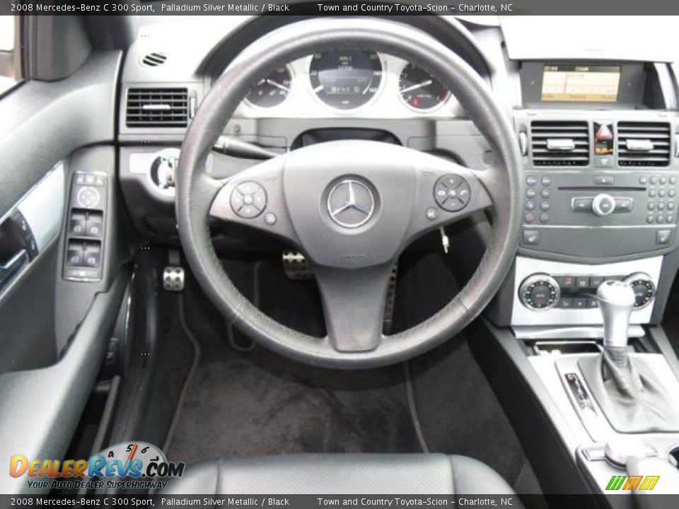 2008 Mercedes-Benz C 300 Sport Palladium Silver Metallic / Black Photo #5