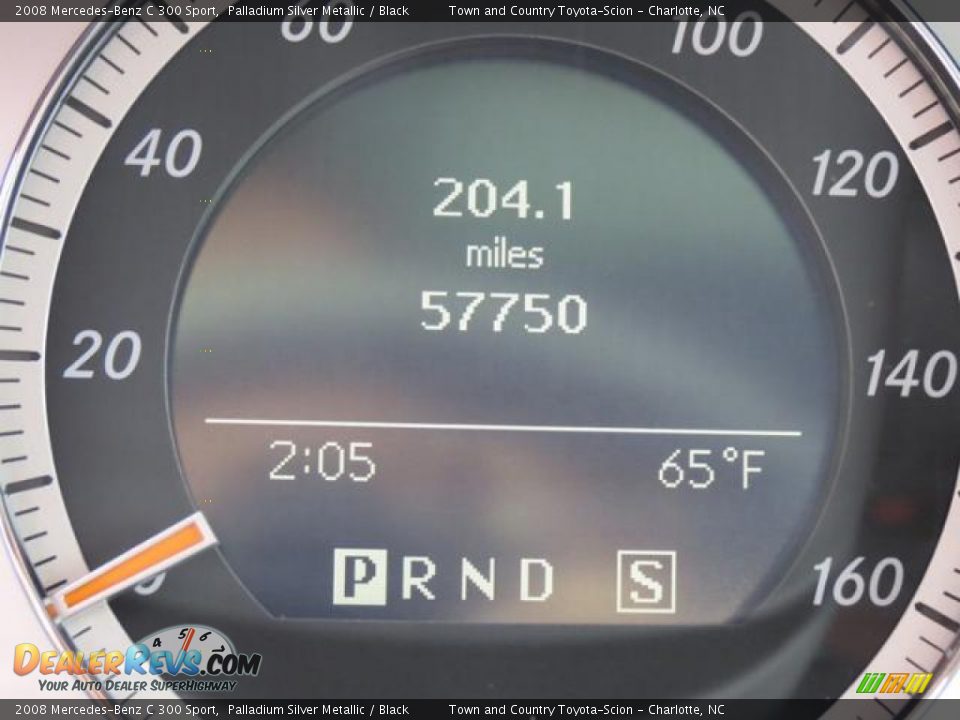 2008 Mercedes-Benz C 300 Sport Palladium Silver Metallic / Black Photo #13