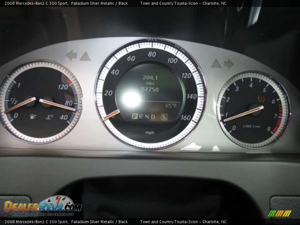 2008 Mercedes-Benz C 300 Sport Palladium Silver Metallic / Black Photo #14