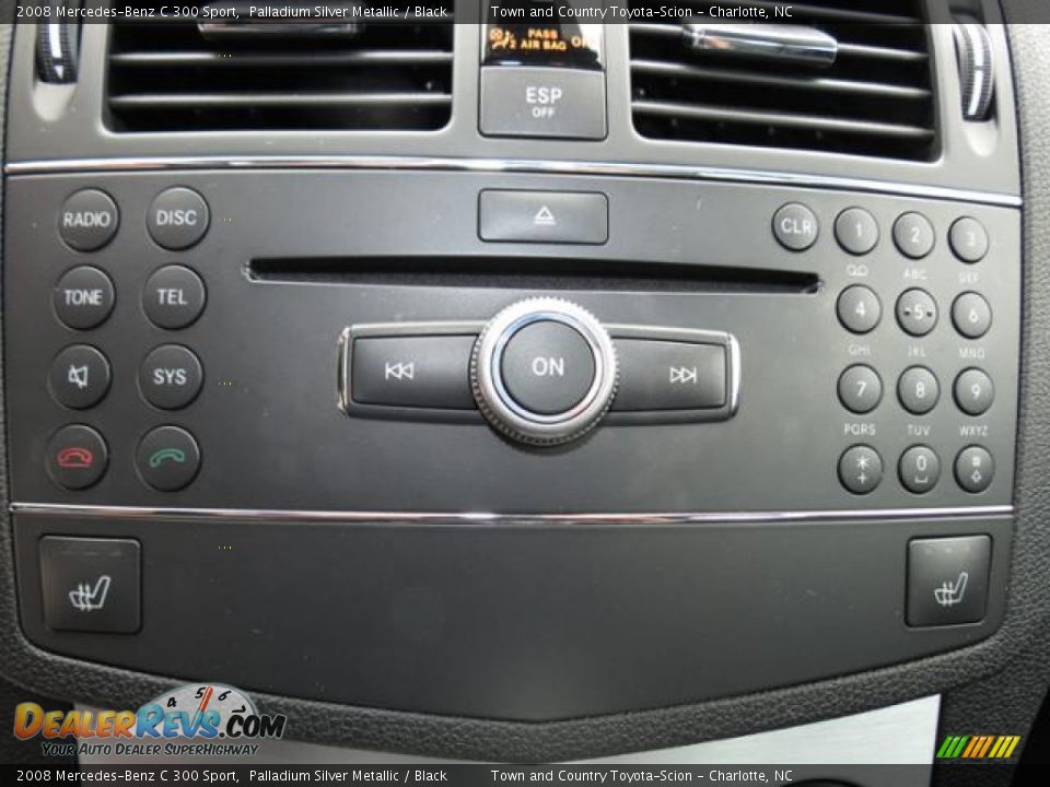 2008 Mercedes-Benz C 300 Sport Palladium Silver Metallic / Black Photo #15
