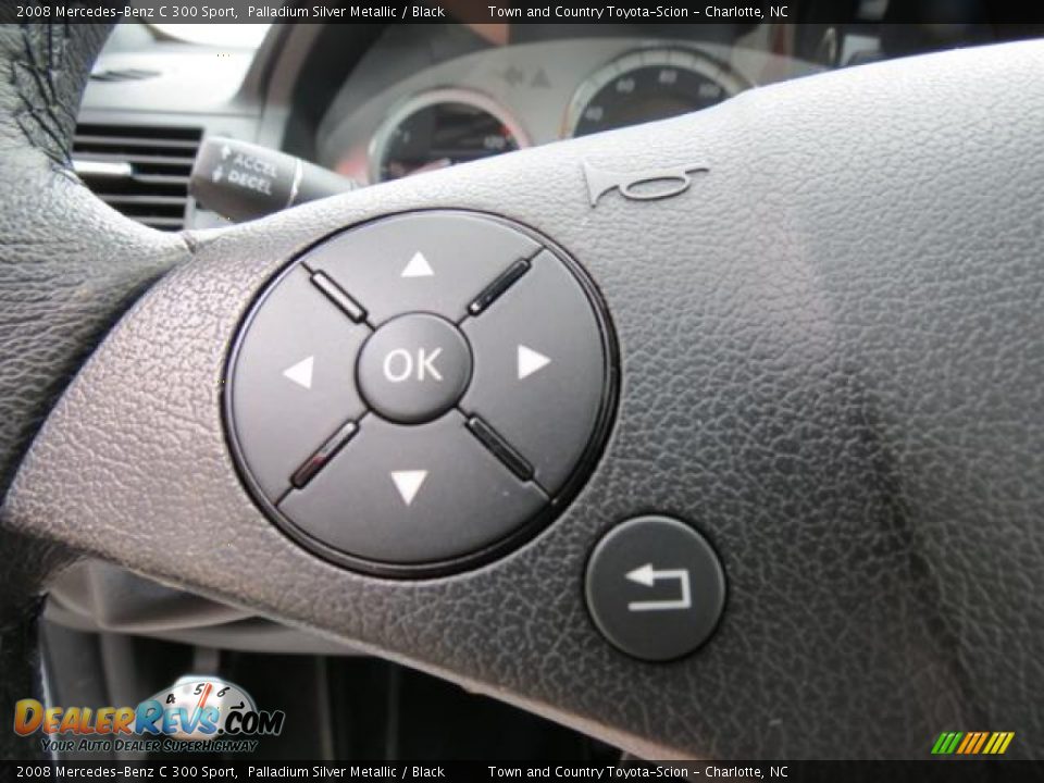 2008 Mercedes-Benz C 300 Sport Palladium Silver Metallic / Black Photo #19