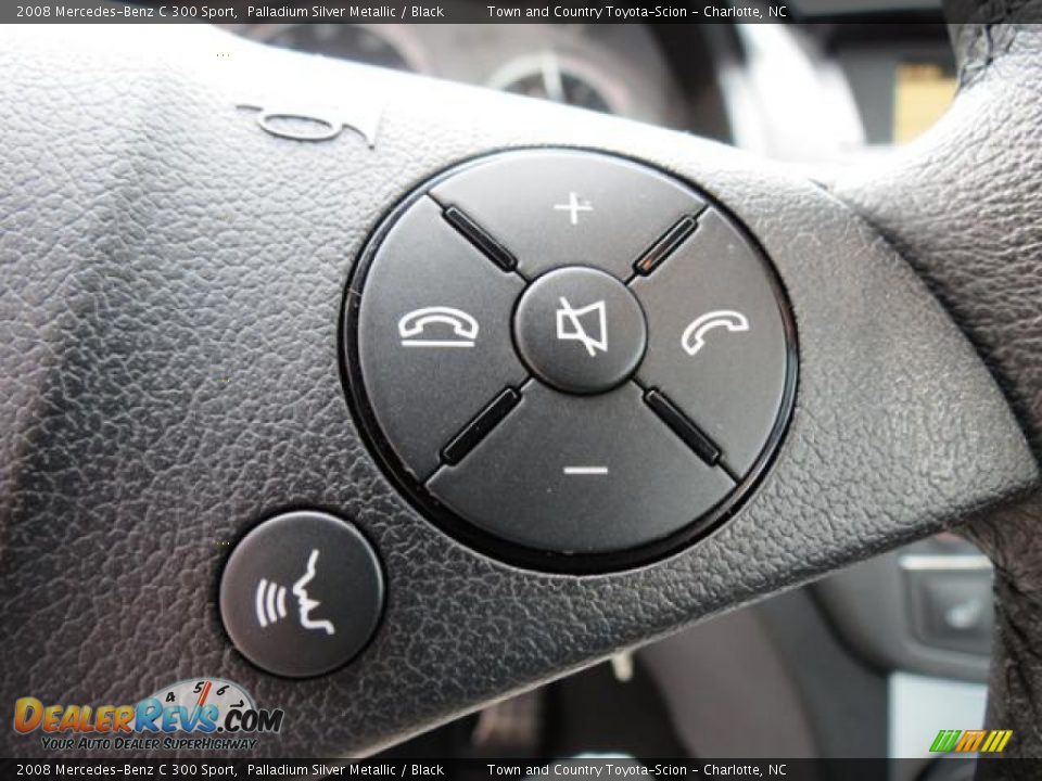 2008 Mercedes-Benz C 300 Sport Palladium Silver Metallic / Black Photo #20