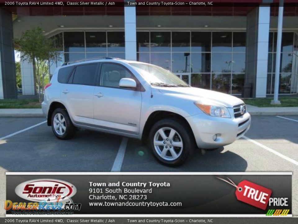 2006 Toyota RAV4 Limited 4WD Classic Silver Metallic / Ash Photo #1