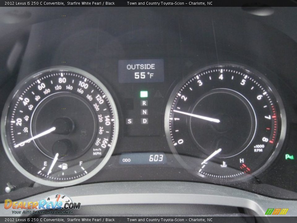 2012 Lexus IS 250 C Convertible Gauges Photo #10