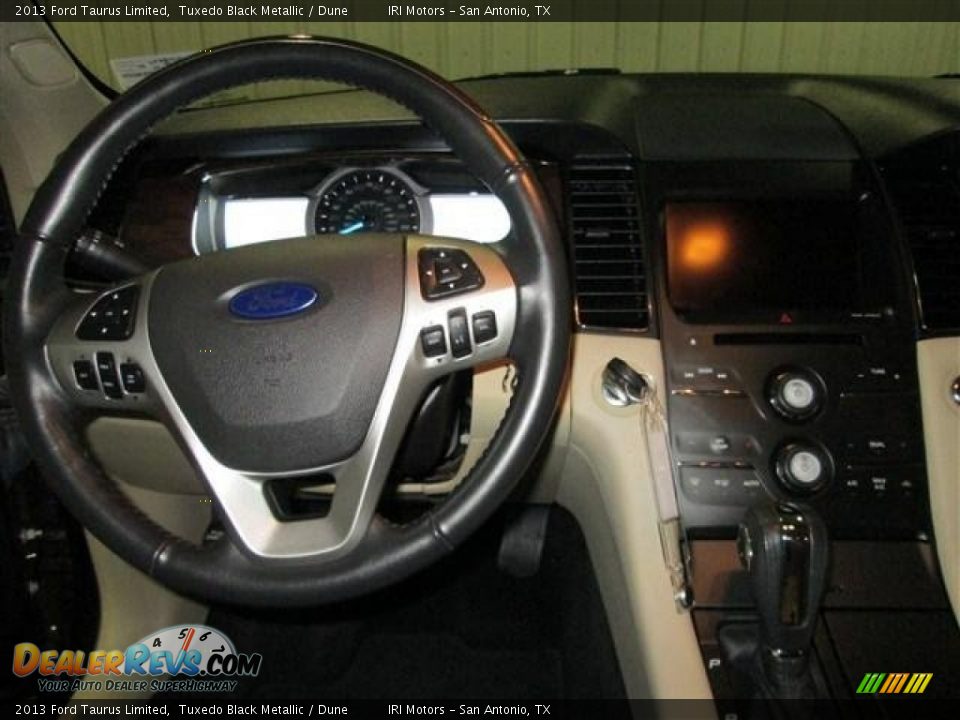 2013 Ford Taurus Limited Tuxedo Black Metallic / Dune Photo #13