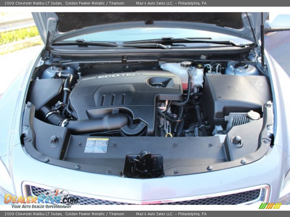 2009 Chevrolet Malibu LT Sedan Golden Pewter Metallic / Titanium Photo #4