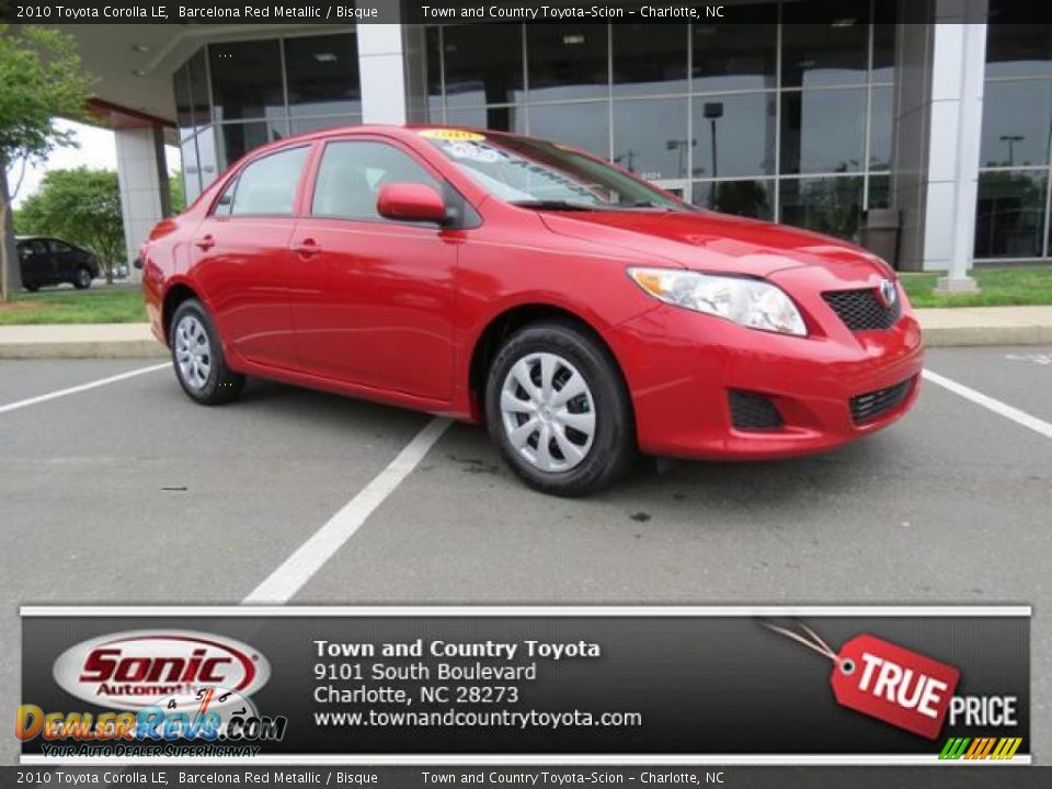 2010 Toyota Corolla LE Barcelona Red Metallic / Bisque Photo #1