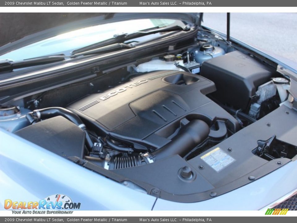 2009 Chevrolet Malibu LT Sedan Golden Pewter Metallic / Titanium Photo #6
