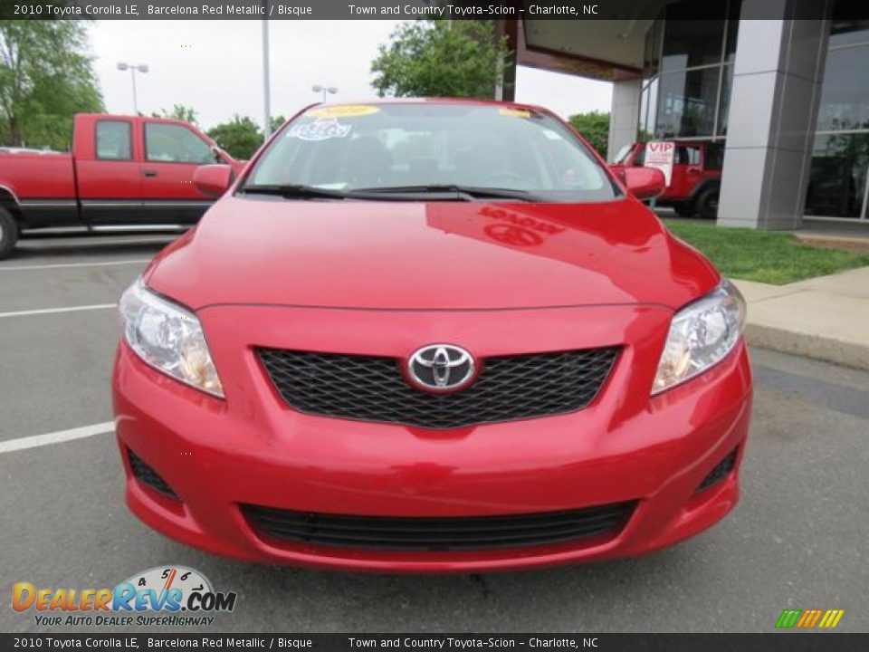 2010 Toyota Corolla LE Barcelona Red Metallic / Bisque Photo #2