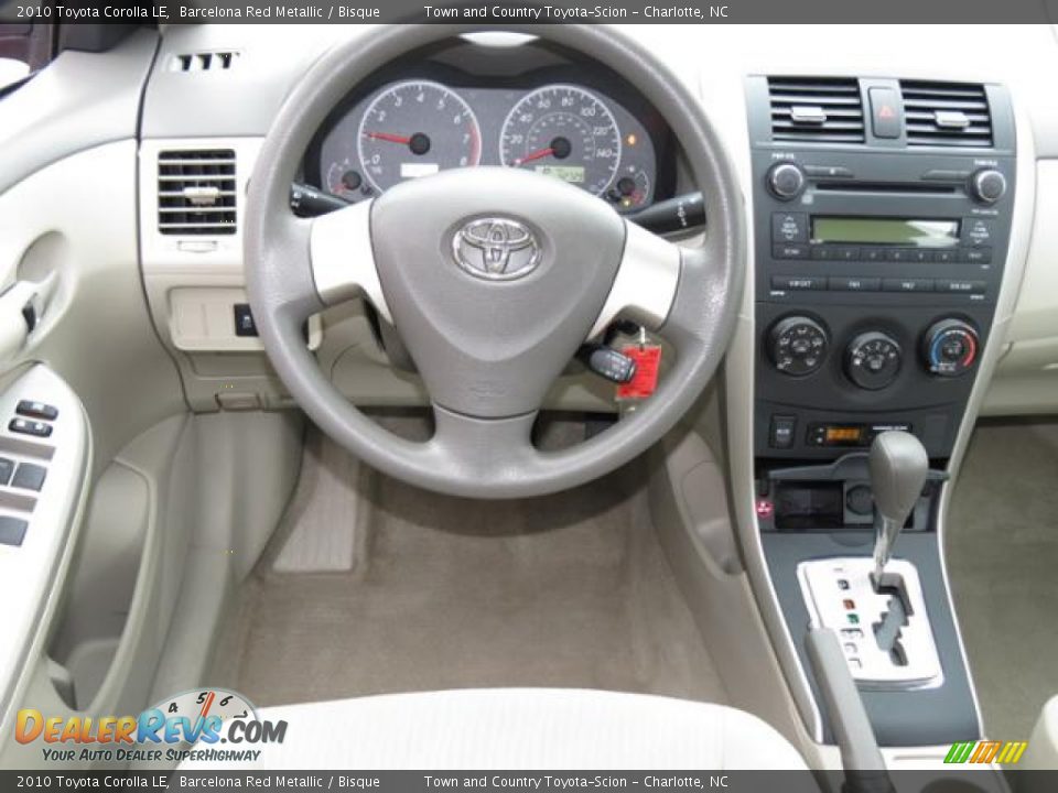 2010 Toyota Corolla LE Barcelona Red Metallic / Bisque Photo #5