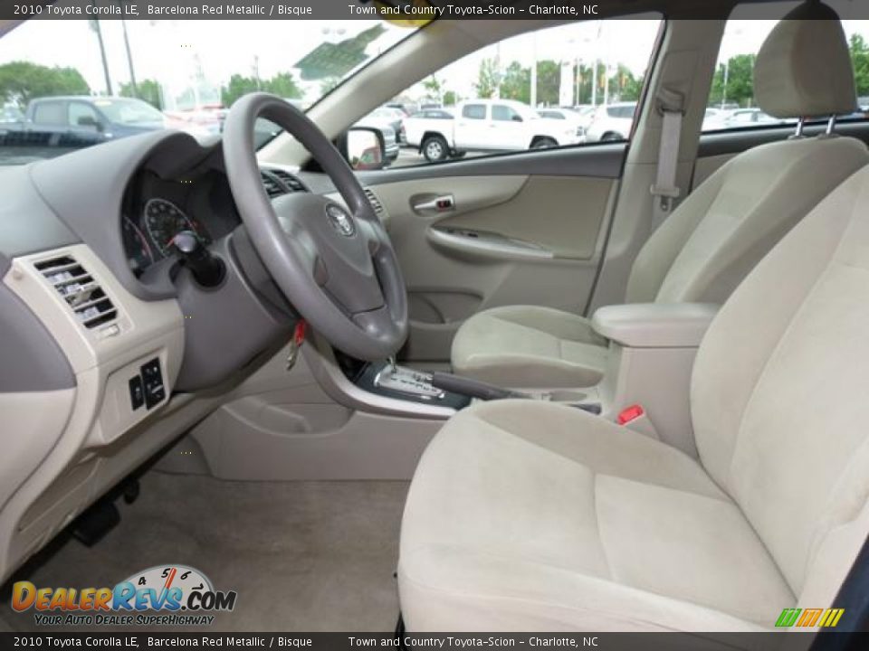 2010 Toyota Corolla LE Barcelona Red Metallic / Bisque Photo #8