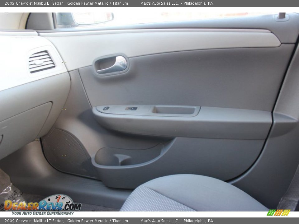 2009 Chevrolet Malibu LT Sedan Golden Pewter Metallic / Titanium Photo #13
