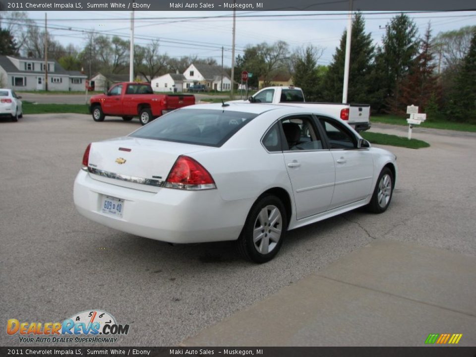 2011 Chevrolet Impala LS Summit White / Ebony Photo #5