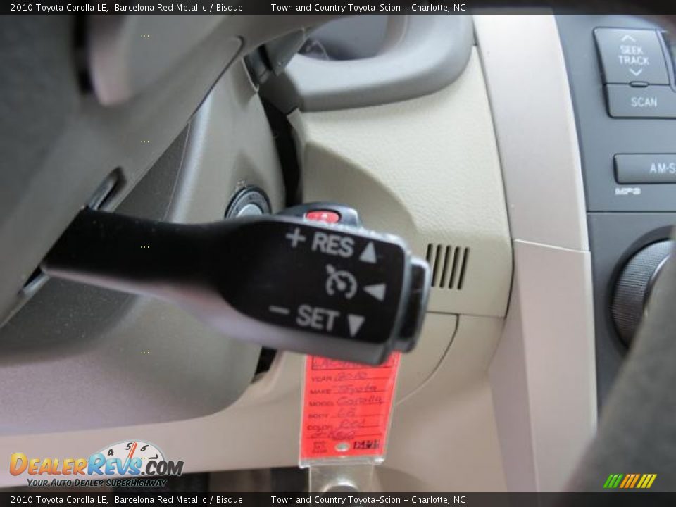 2010 Toyota Corolla LE Barcelona Red Metallic / Bisque Photo #17
