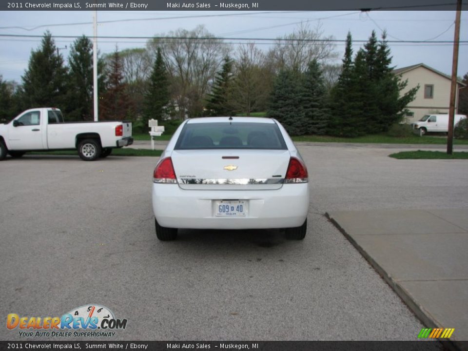 2011 Chevrolet Impala LS Summit White / Ebony Photo #6