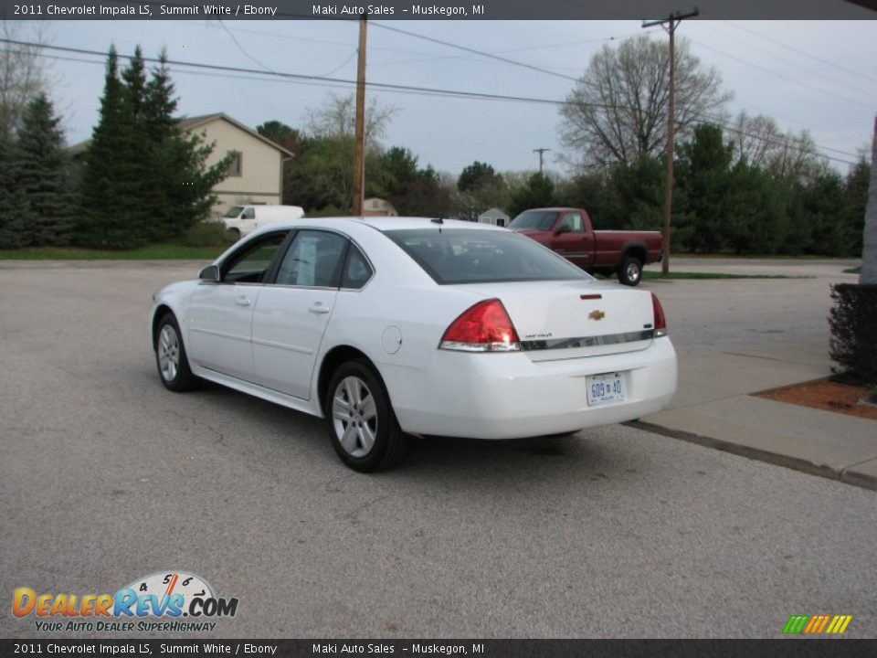 2011 Chevrolet Impala LS Summit White / Ebony Photo #7