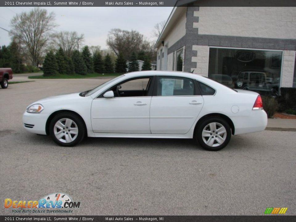 2011 Chevrolet Impala LS Summit White / Ebony Photo #8