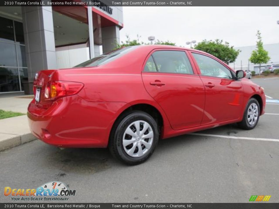 2010 Toyota Corolla LE Barcelona Red Metallic / Bisque Photo #28