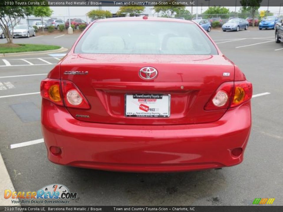 2010 Toyota Corolla LE Barcelona Red Metallic / Bisque Photo #29