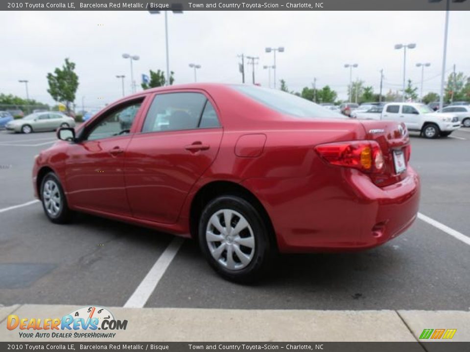 2010 Toyota Corolla LE Barcelona Red Metallic / Bisque Photo #30