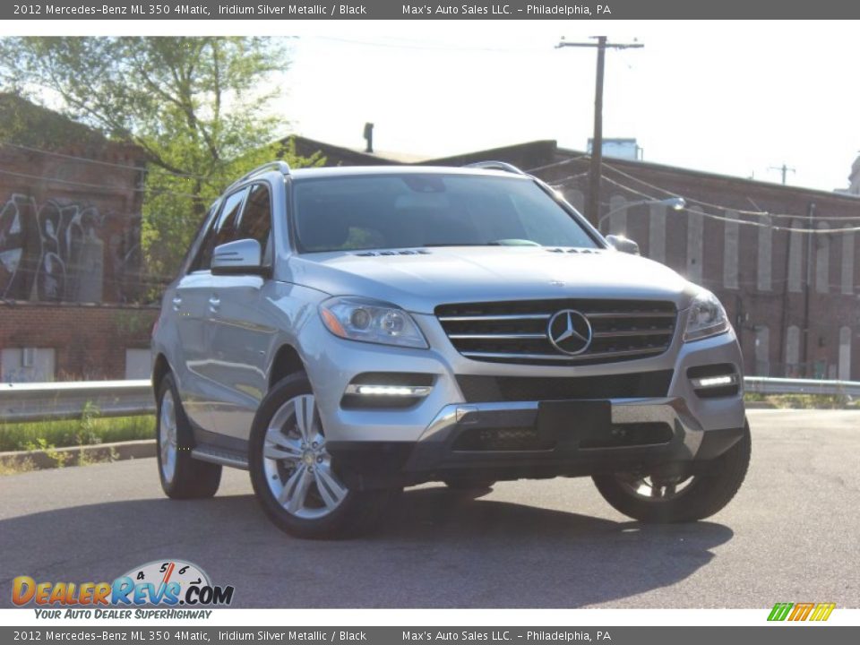 2012 Mercedes-Benz ML 350 4Matic Iridium Silver Metallic / Black Photo #1
