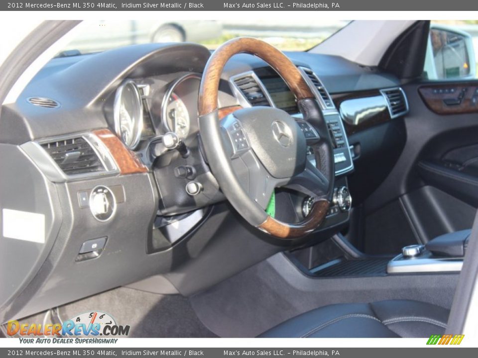 2012 Mercedes-Benz ML 350 4Matic Iridium Silver Metallic / Black Photo #3