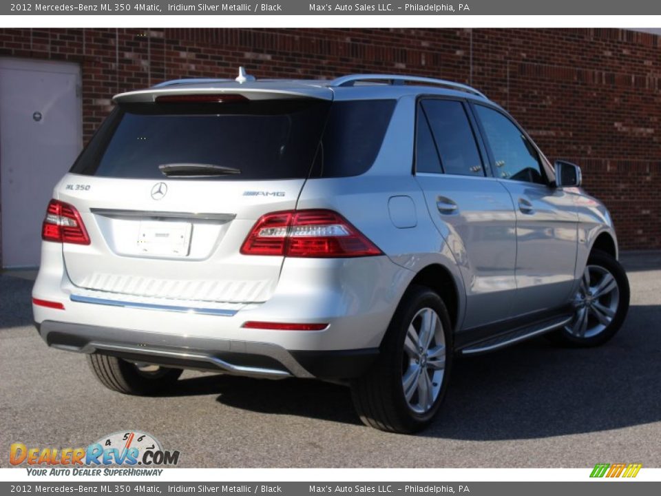 2012 Mercedes-Benz ML 350 4Matic Iridium Silver Metallic / Black Photo #7