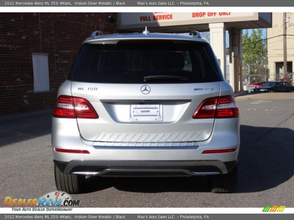 2012 Mercedes-Benz ML 350 4Matic Iridium Silver Metallic / Black Photo #10