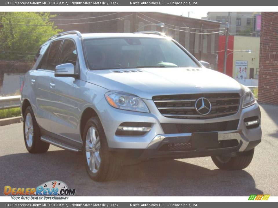 2012 Mercedes-Benz ML 350 4Matic Iridium Silver Metallic / Black Photo #12
