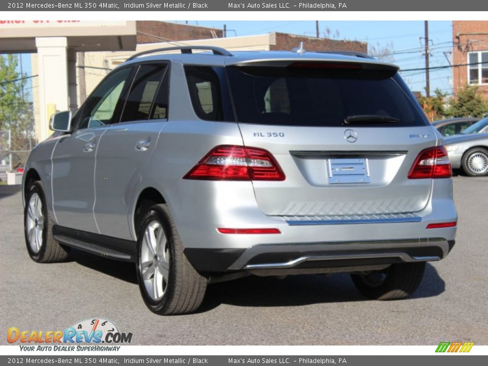 2012 Mercedes-Benz ML 350 4Matic Iridium Silver Metallic / Black Photo #14