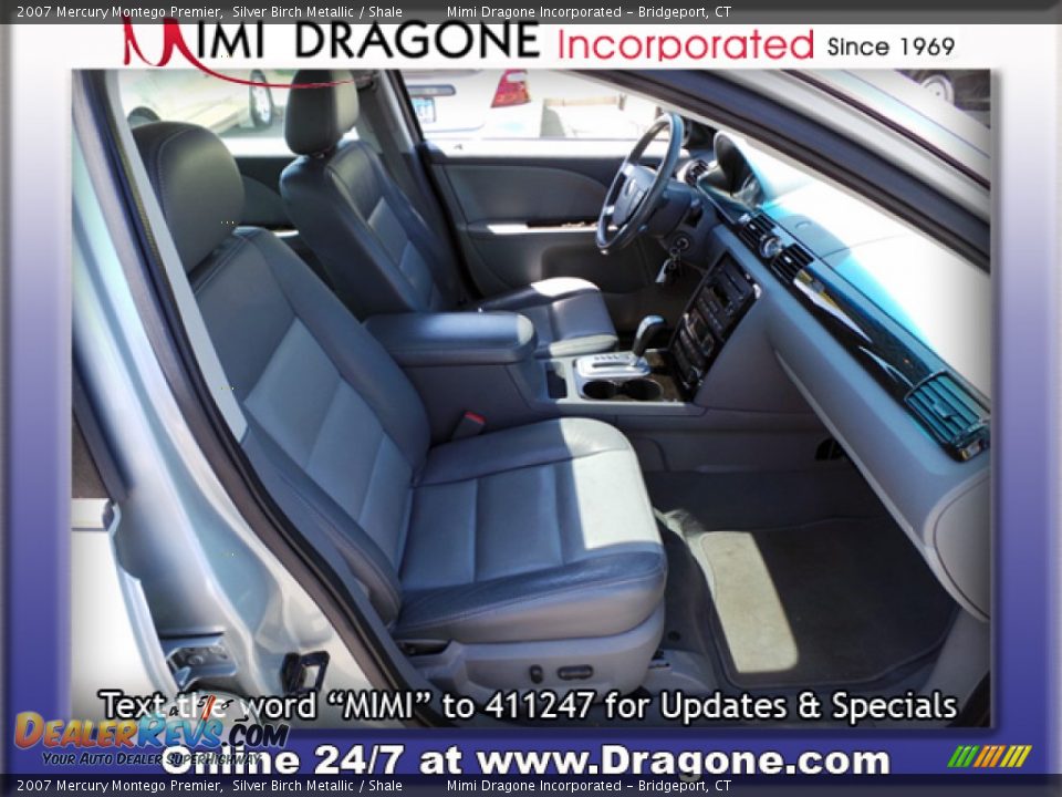 2007 Mercury Montego Premier Silver Birch Metallic / Shale Photo #10