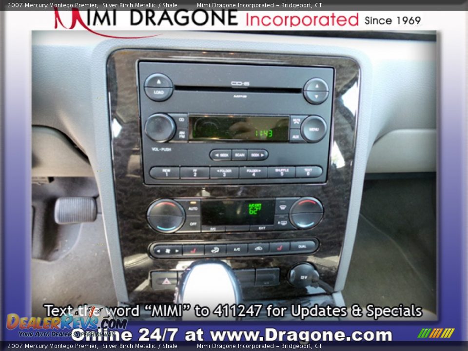 2007 Mercury Montego Premier Silver Birch Metallic / Shale Photo #16